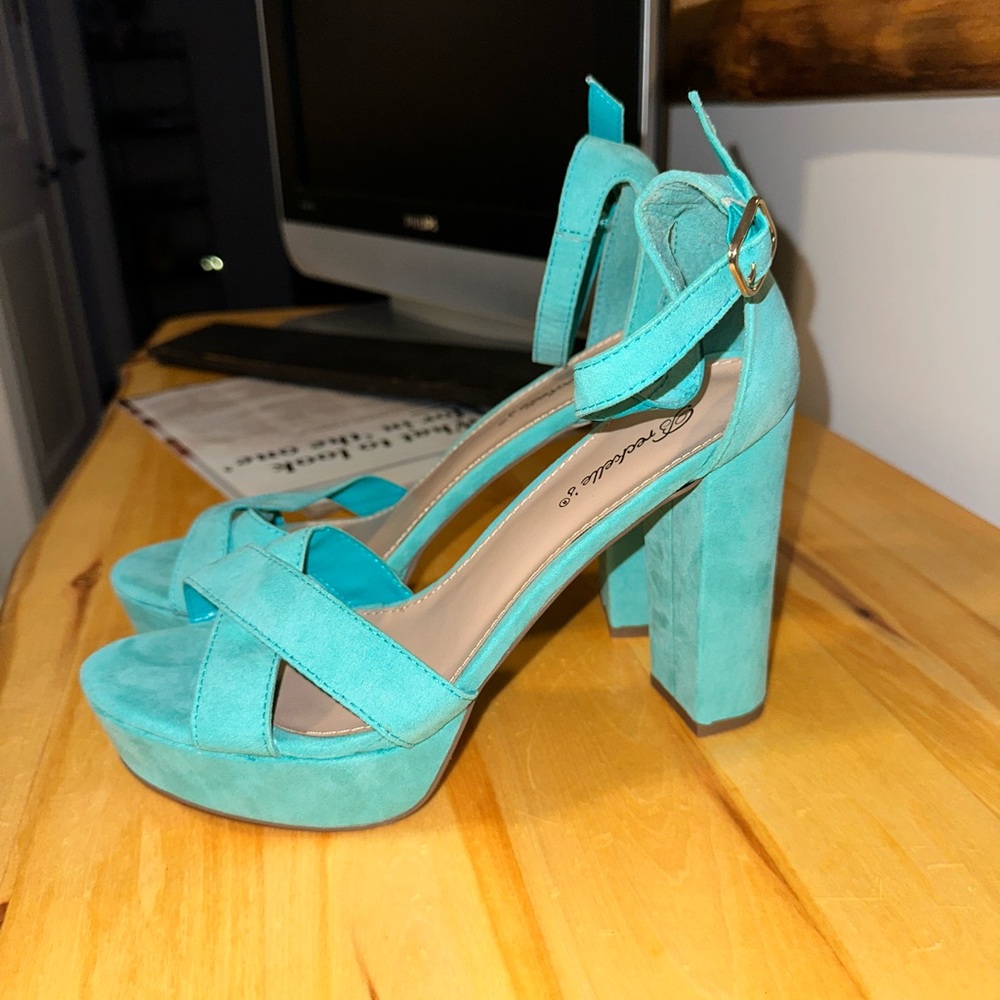 Blue heels